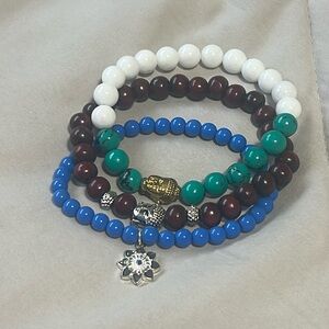 Beaded Buddah Charm Bracelets